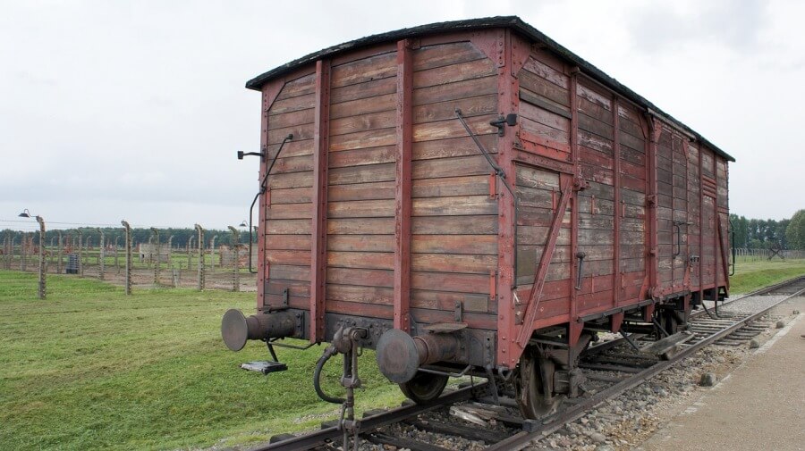 vagonul lagărului de la Auschwitz