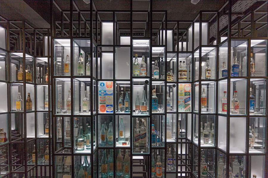 muzeu vodcă sticle de vodcă